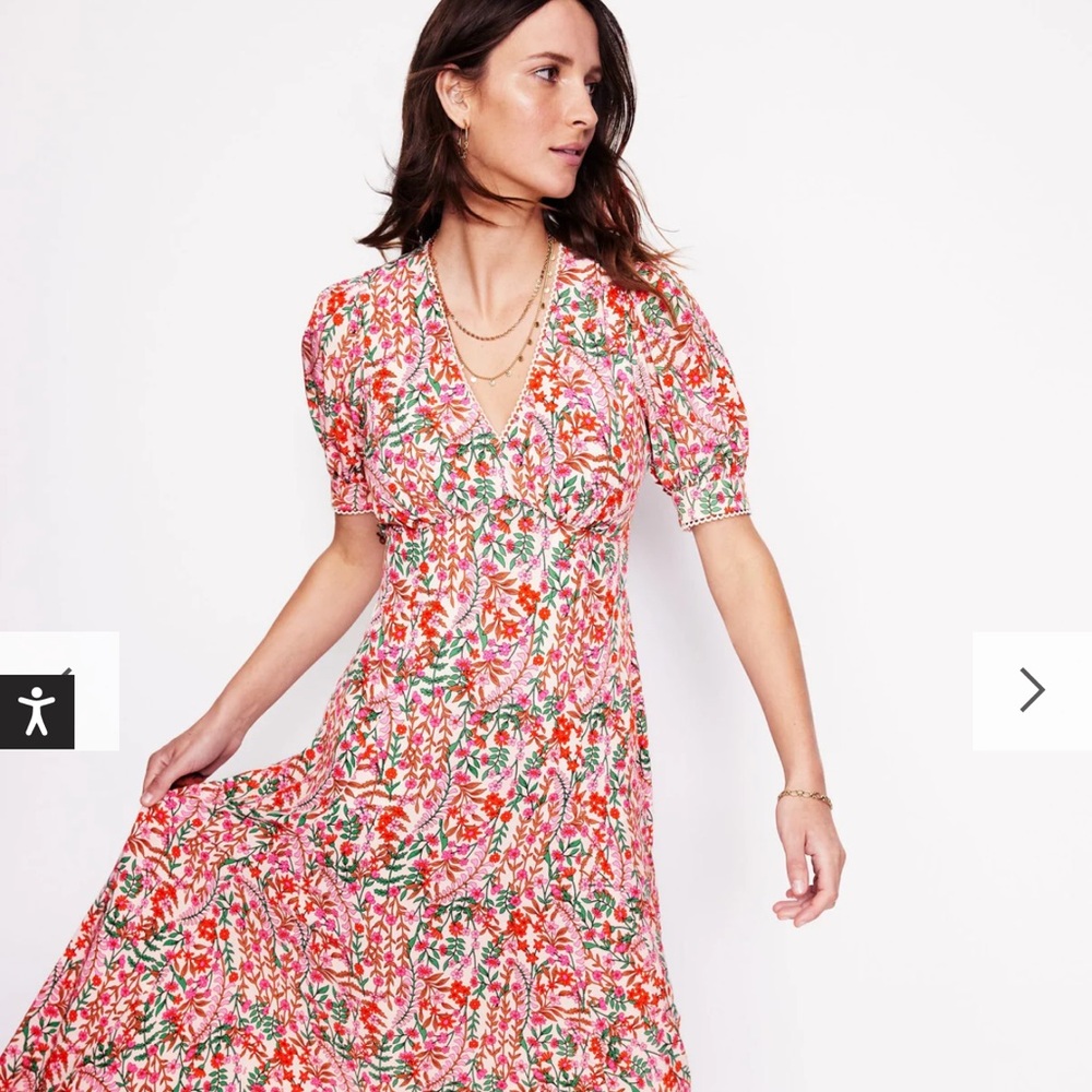 Boden Rosie Godet Tea Dress